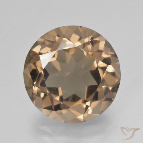 10.48ct Naturel Brun moyen-léger Quartz fumé, Tour, VS