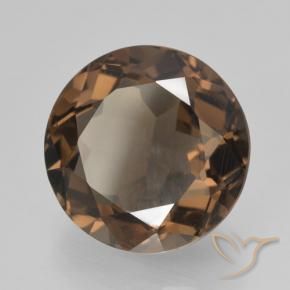 Quartz fumé Marron chaud naturelle Tour, 6.01 ct, VVS-VS