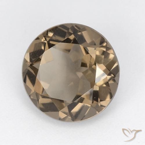 Quartz fumé Marron chaud naturelle Tour, 4.14 ct, VVS-VS