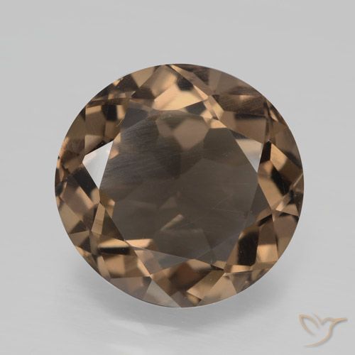 4.26ct Naturel Brun moyen-foncé Quartz fumé, Tour, VVS-VS