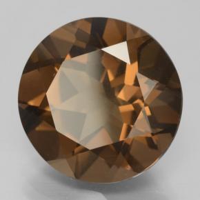 Quartz fumé marron naturelle coupe roude, 8,47 ct, VS