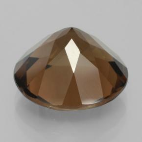 Quartz fumé marron naturelle coupe roude, 8,47 ct, VS