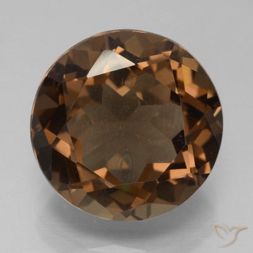 7.46ct Naturel Brun moyen Quartz fumé, Tour, VS
