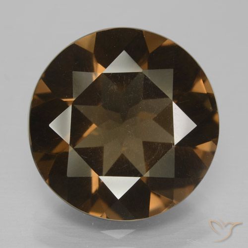 8.34ct Naturel Brun Quartz fumé, Tour, VS