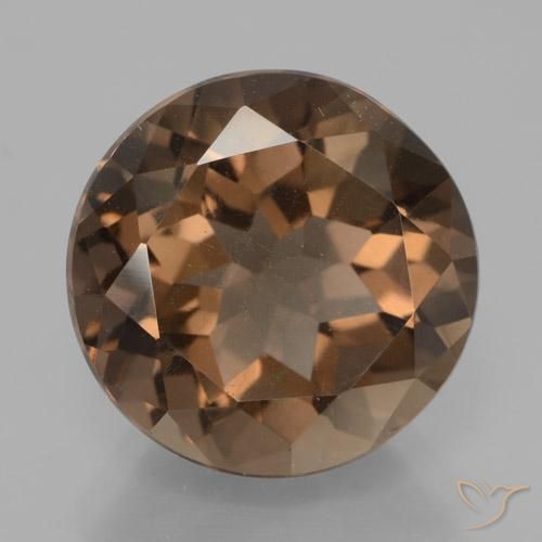 7.40ct Naturel Brun moyen Quartz fumé, Tour, VS