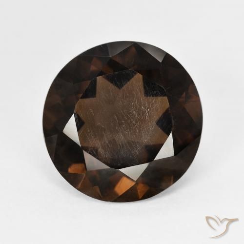 6.24ct Naturel Brun rougeâtre Quartz fumé, Tour, VVS-VS