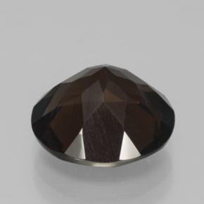Quartz fumé marron naturelle coupe roude, 5,87 ct, VVS-VS