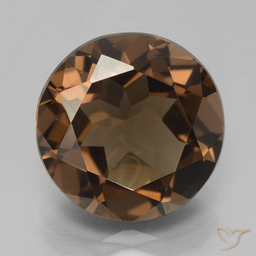 6.54ct Naturel Brun caryer Quartz fumé, Tour, VVS-VS