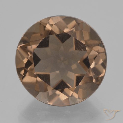7.07ct Naturel Marron chaud Quartz fumé, Tour, VVS-VS