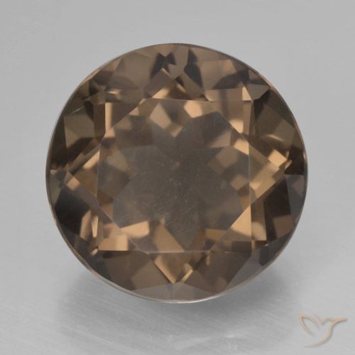 7.04ct Naturel Brun caryer Quartz fumé, Tour, VVS-VS