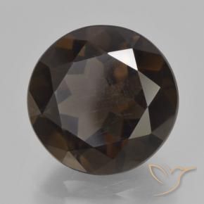 Quartz fumé Marron foncé naturelle Tour, 6.63 ct, VVS-VS