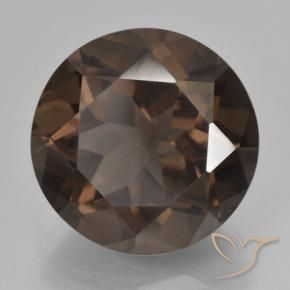 Quartz fumé Marron foncé naturelle Tour, 8.09 ct, VVS-VS