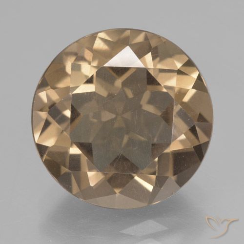 6.75ct Naturel Brun terreux léger Quartz fumé, Tour, VVS-VS
