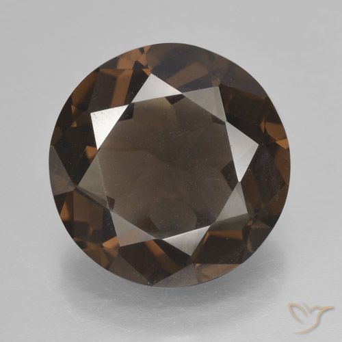 5.46ct Naturel Brun moyen Quartz fumé, Tour, VVS-VS