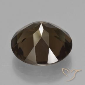 Quartz fumé Marron foncé naturelle Tour, 7.32 ct, VVS-VS