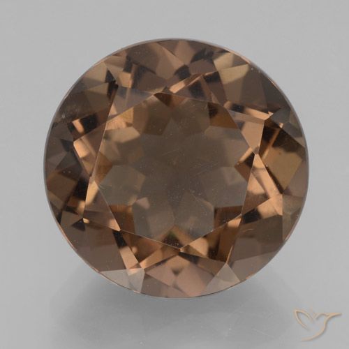 7.27ct Naturel Brun caryer Quartz fumé, Tour, VVS-VS