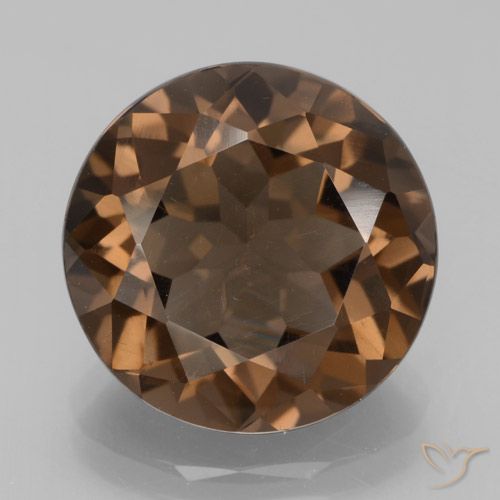 6.51ct Naturel Brun moyen Quartz fumé, Tour, VVS-VS