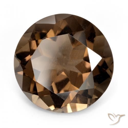 Quartz fumé Marron foncé naturelle Tour, 6.40 ct, VVS-VS