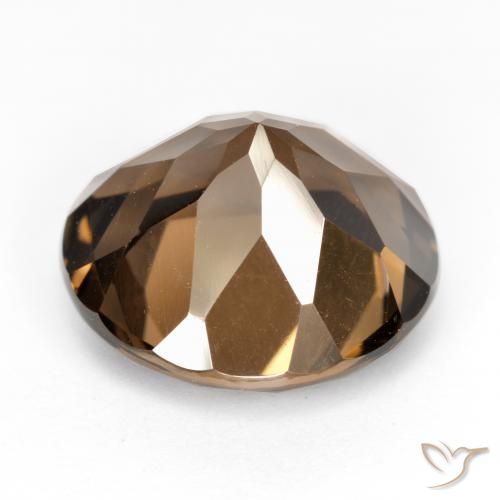 Quartz fumé Marron foncé naturelle Tour, 6.40 ct, VVS-VS
