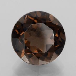 Quartz fumé marron naturelle coupe roude, 4,83 ct, VVS-VS