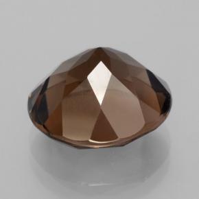 Quartz fumé marron naturelle coupe roude, 6,96 ct, VVS-VS