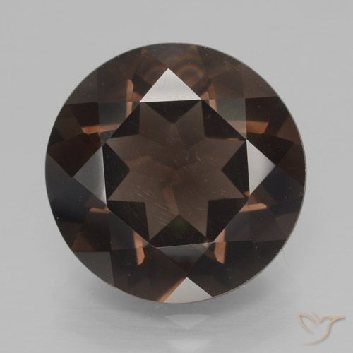 Quartz fumé Brun chocolat naturelle Tour, 7.70 ct, VVS-VS