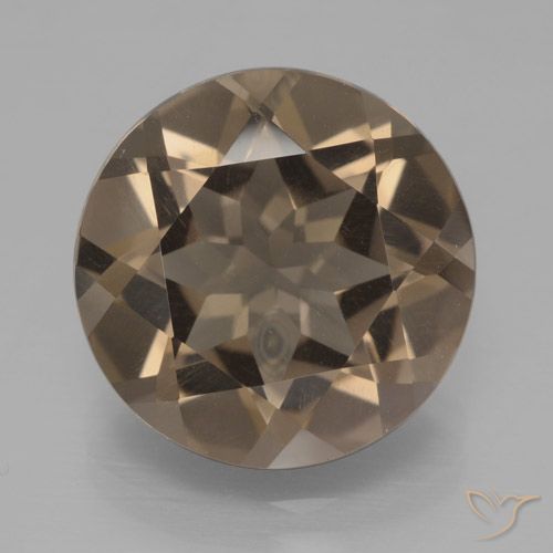 7.86ct Naturel Brun caryer Quartz fumé, Tour, VVS-VS