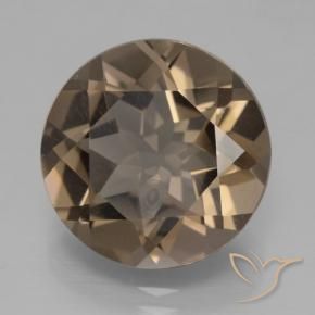 Quartz fumé Brun caryer naturelle Tour, 7.86 ct, VVS-VS
