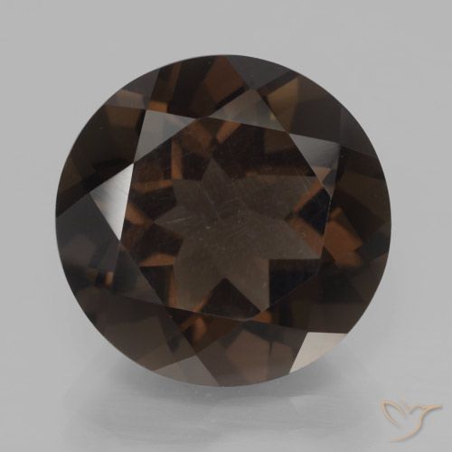 8.32ct Naturel Brun chocolat profond Quartz fumé, Tour, VVS-VS