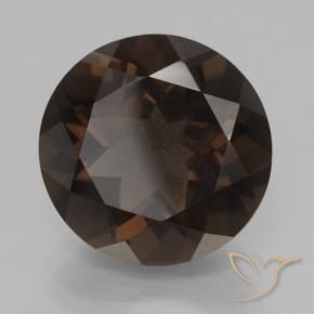 Quartz fumé Brun chocolat profond naturelle Tour, 8.32 ct, VVS-VS