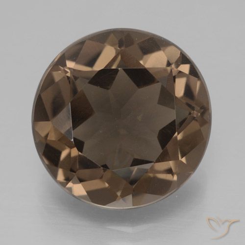 Quartz fumé Brun caryer naturelle Tour, 6.41 ct, VVS-VS