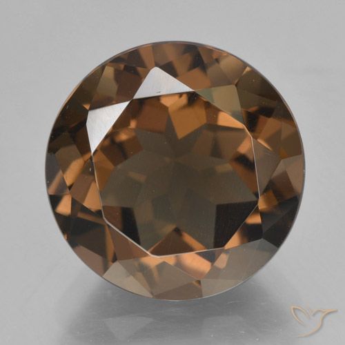 7.69ct Naturel Brun moyen Quartz fumé, Tour, VVS-VS
