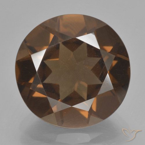 7.45ct Naturel Brun moyen Quartz fumé, Tour, VS