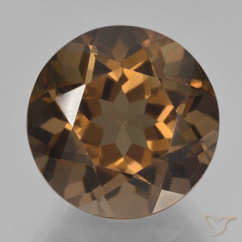 8.99ct Naturel Brun moyen Quartz fumé, Tour, VVS-VS