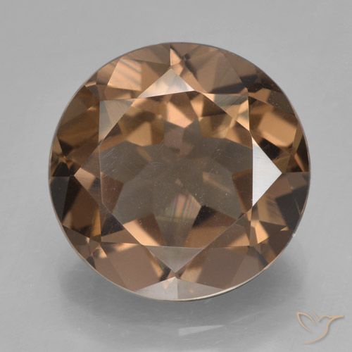 6.62ct Naturel Marron chaud Quartz fumé, Tour, VS