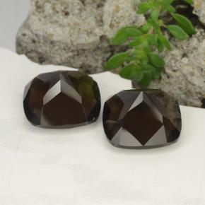 Achetez naturel 13.72ct Brun caryer Quartz fumé gems, Coupe coussin, En provenance Brésil chez GemSelect. En stock, livraison internationale!