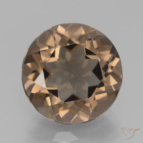 8.47ct Naturel Brun moyen Quartz fumé, Tour, VVS-VS