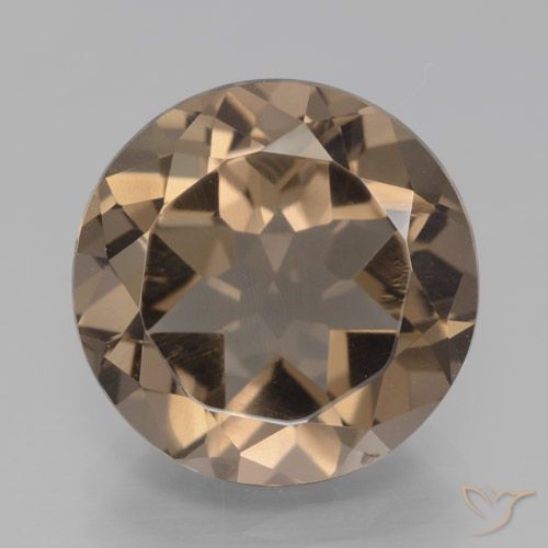 6.59ct Naturel Brun moyen Quartz fumé, Tour, VVS-VS