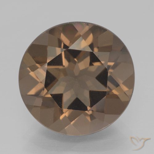 7.46ct Naturel Brun moyen Quartz fumé, Tour, VVS-VS