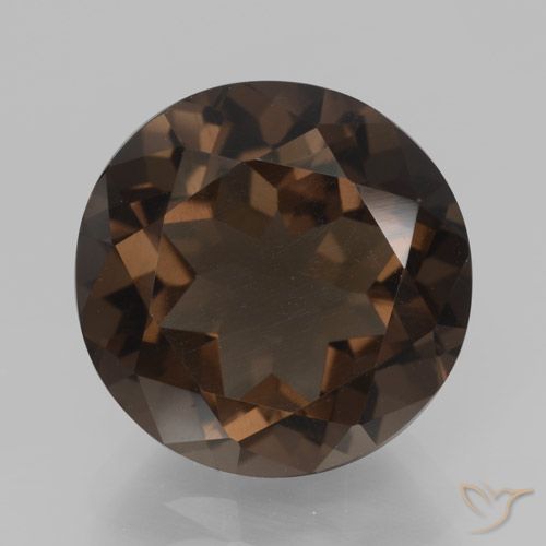 7.58ct Naturel Brun moyen Quartz fumé, Tour, VVS-VS