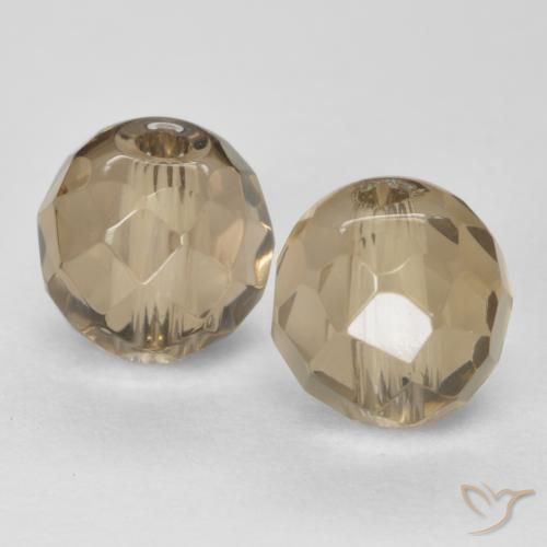 Achetez naturel 2.95ct Medium Light-Brown Quartz fumé gems, Sphère / Boule, En provenance Brésil chez GemSelect. En stock, livraison internationale!