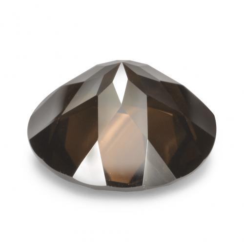 Quartz fumé Brun naturelle Coupe roude, 16.09 ct, VVS