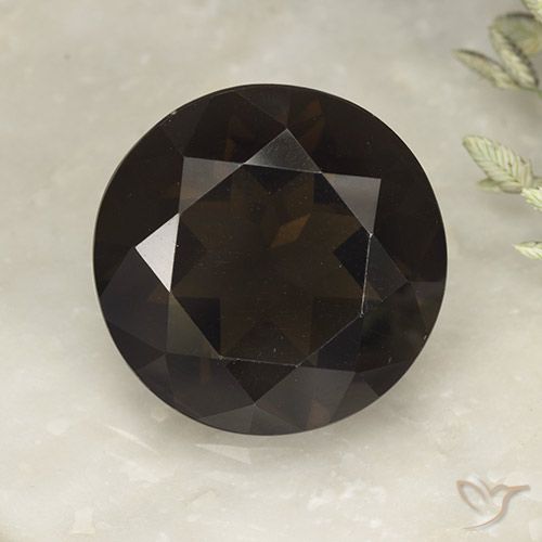 13.80ct Naturel Brun chocolat profond Quartz fumé, Tour, VVS