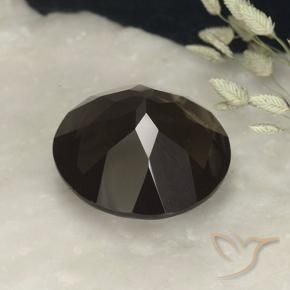 Quartz fumé Brun chocolat profond naturelle Tour, 13.80 ct, VVS