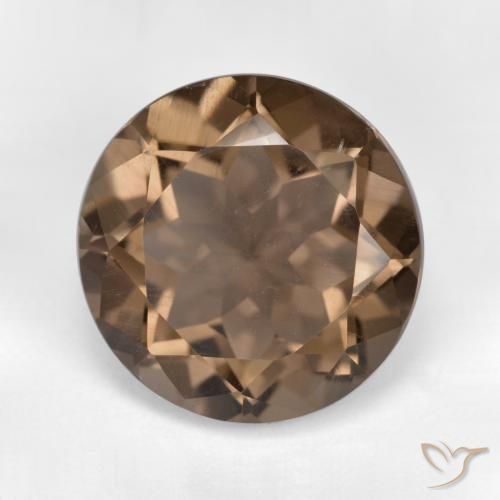 6.76ct Naturel Marron chaud Quartz fumé, Tour, VVS-VS