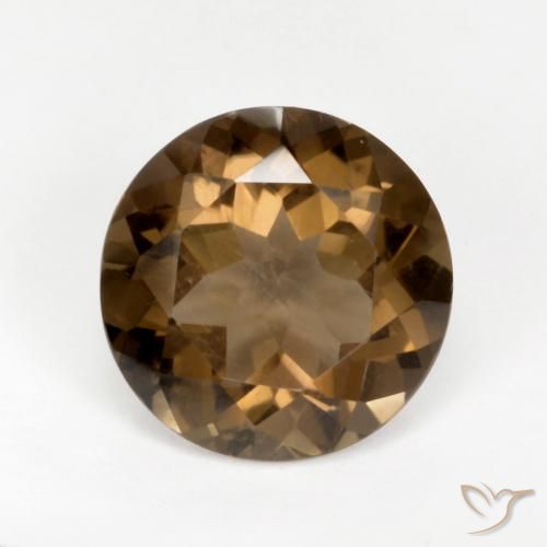 5.27ct Naturel Marron chaud Quartz fumé, Tour, VVS-VS