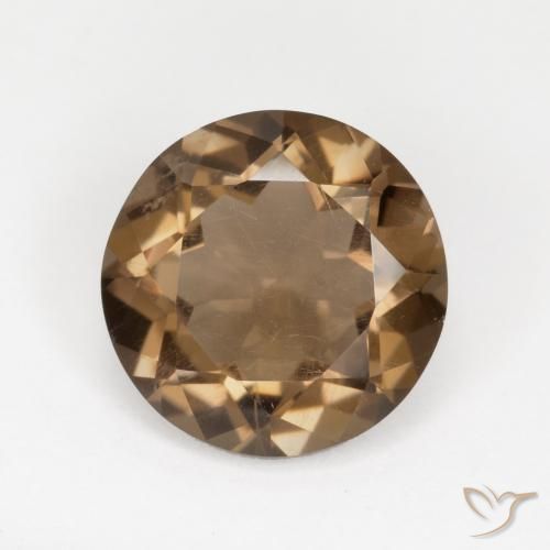 5.03ct Naturel Moka léger Quartz fumé, Tour, VVS-VS