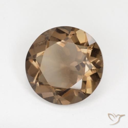 Quartz fumé Moka léger naturelle Tour, 5.03 ct, VVS-VS
