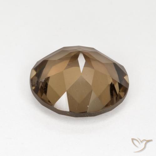 Quartz fumé Moka léger naturelle Tour, 5.03 ct, VVS-VS