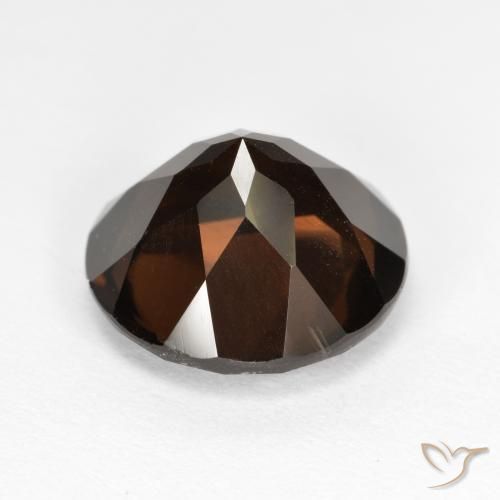 Quartz fumé Brun chocolat profond naturelle Tour, 5.32 ct, VVS